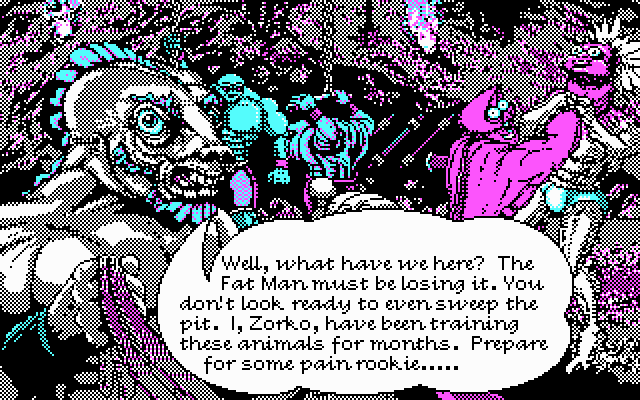 Tongue of the Fatman IBM PC/Compatibles Screenshot: Welcome to the game!