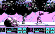 Tongue of the Fatman for IBM PC/Compatibles - Two cube-like fighters in the pit...