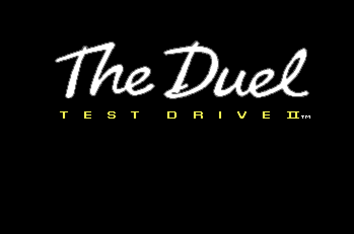 Duel: Test Drive II, The Apple IIgs Screenshot: Title screen.