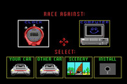 Duel: Test Drive II, The for Apple IIgs - The main menu.