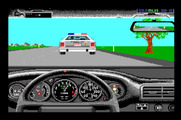 Duel: Test Drive II, The for Apple IIgs - A cop is pulling me over...