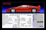 Duel: Test Drive II, The for Apple IIgs - About the Ferrari F40.