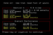 Duel: Test Drive II, The for Apple IIgs - Here's how I did in section 4 of the track....