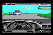 Duel: Test Drive II, The for Apple IIgs - Be careful on sharp turns...