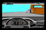 Duel: Test Drive II, The for Apple IIgs - A cop on the side of the road is trying to pull me over...