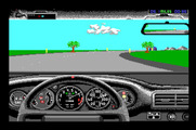 Duel: Test Drive II, The for Apple IIgs - Sharp turn ahead...