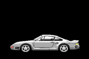 Duel: Test Drive II, The for Apple IIgs - Introduction; one of the cars drives by...