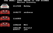 Duel: Test Drive II, The for IBM PC/Compatibles - Top scores.