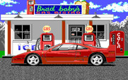 Duel: Test Drive II, The for IBM PC/Compatibles - Made it to the next checkpoint!