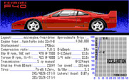 Duel: Test Drive II, The for IBM PC/Compatibles - About the Ferrari F40.