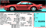 Duel: Test Drive II, The for IBM PC/Compatibles - Details about the Porshe 959.