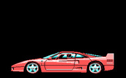 Duel: Test Drive II, The for IBM PC/Compatibles - The cars drive by in the introduction.