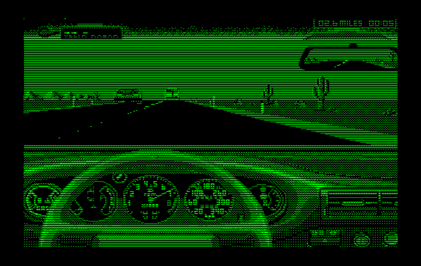 Duel: Test Drive II, The IBM PC/Compatibles Screenshot: The game begins.