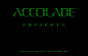 Duel: Test Drive II, The for IBM PC/Compatibles - Accolade logo.