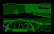Duel: Test Drive II, The for IBM PC/Compatibles - This section of road has cliffs on both sides.