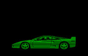 Duel: Test Drive II, The for IBM PC/Compatibles - The cars drive by in part of the introduction.