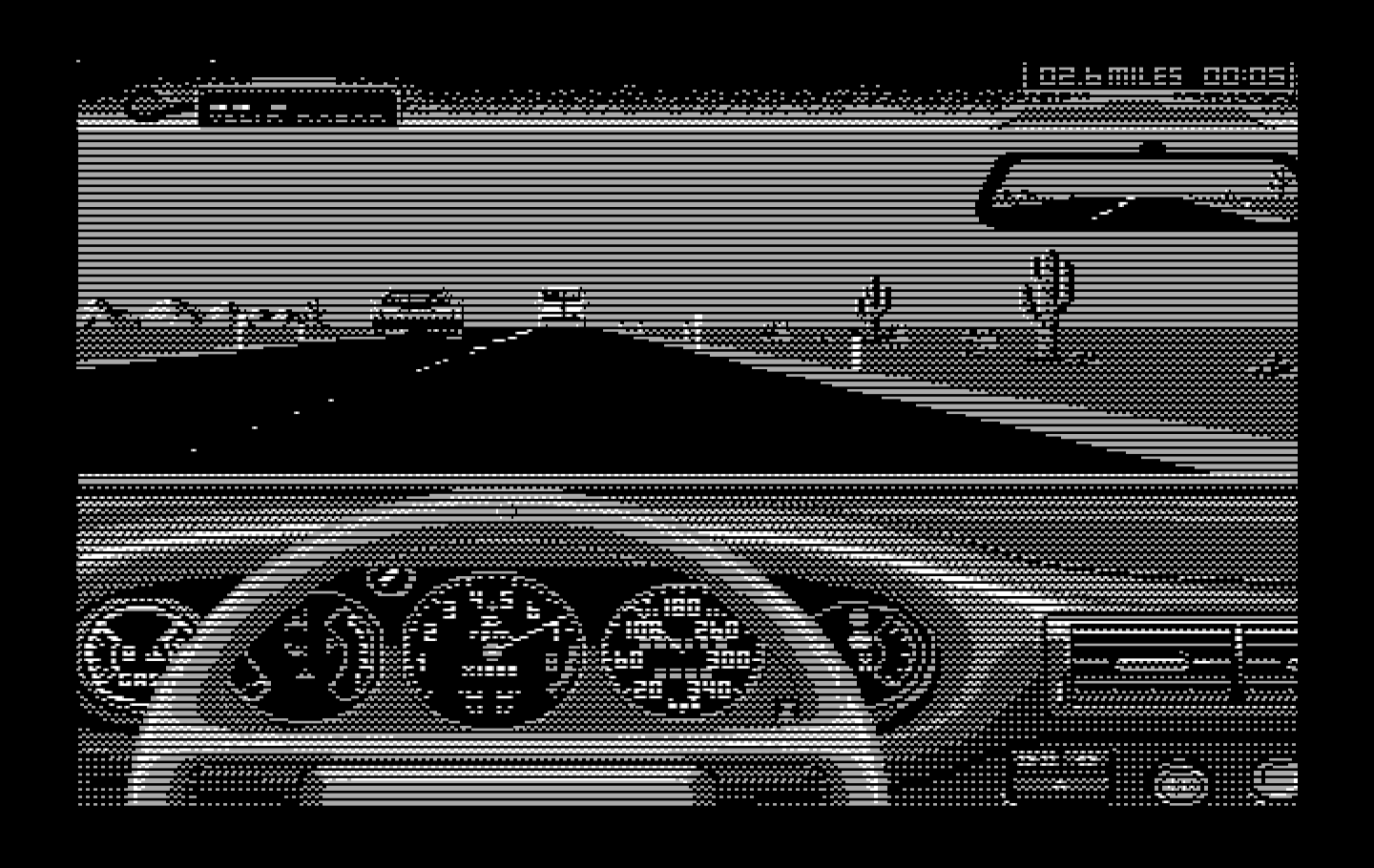 Duel: Test Drive II, The IBM PC/Compatibles Screenshot: The game begins.