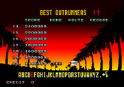 OutRun for Arcade - I got a new high score!