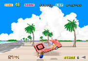 OutRun for Arcade - Crash! I hit a tree...