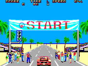OutRun for Sega Master System - Game start.