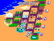 OutRun for Sega Master System - The course map is shown at the end of the game.