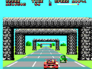 OutRun for Sega Master System - Driving through a tunnel of sorts...