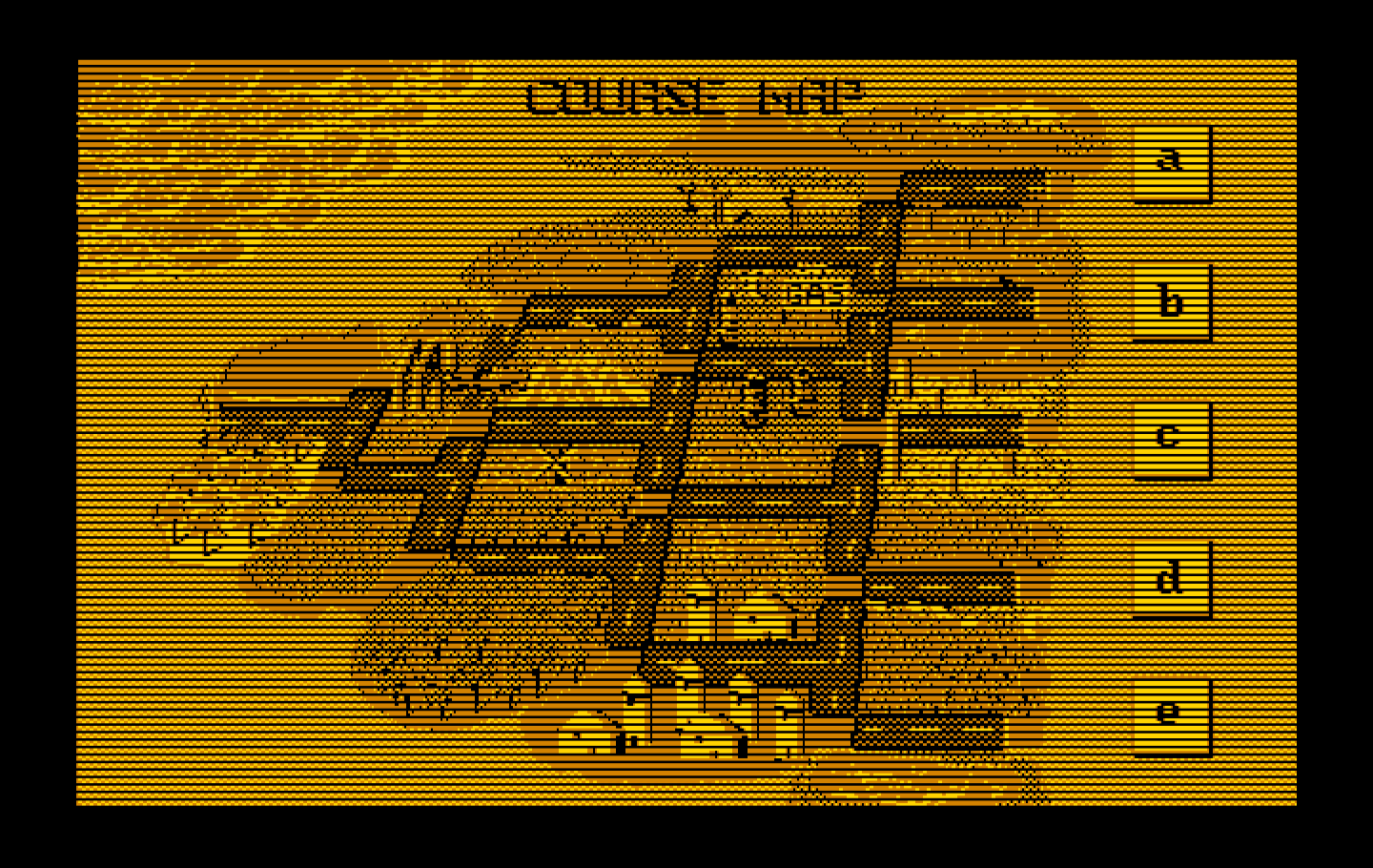 OutRun IBM PC/Compatibles Screenshot: Course map.