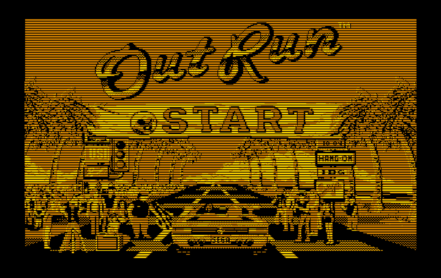 OutRun IBM PC/Compatibles Screenshot: Title screen.