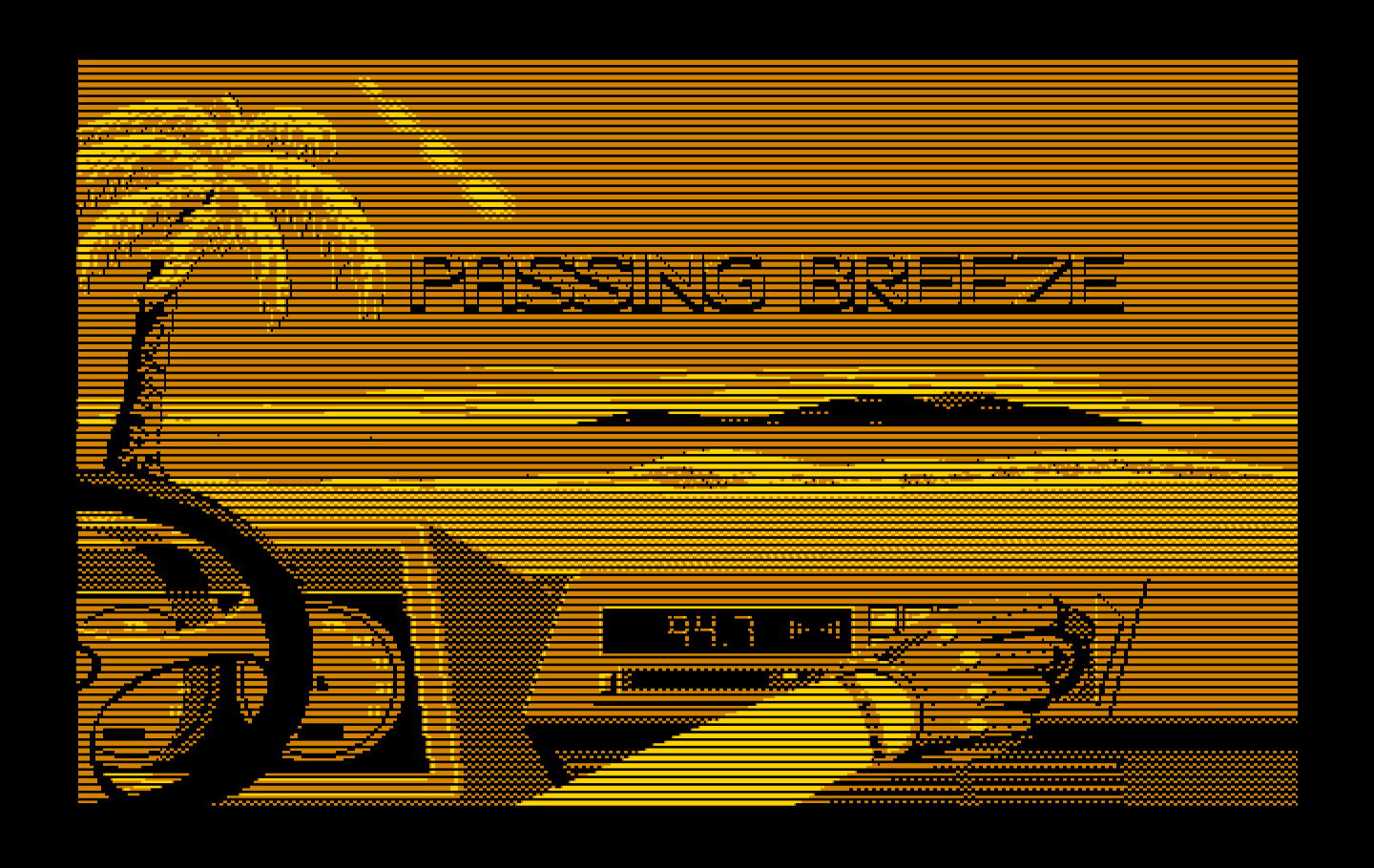 OutRun IBM PC/Compatibles Screenshot: Select a musical theme...