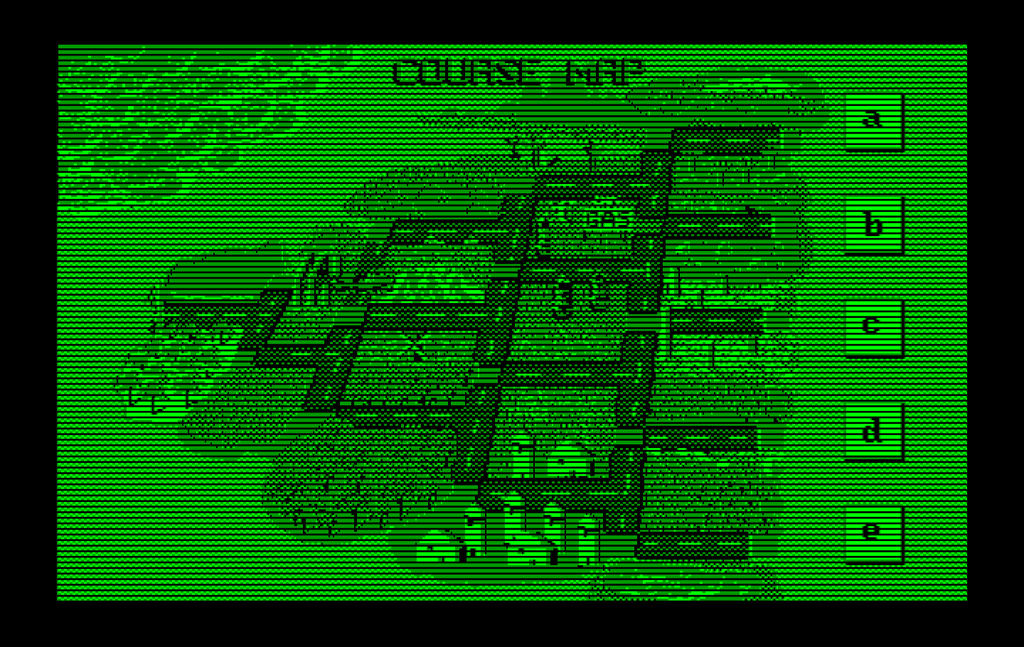 OutRun IBM PC/Compatibles Screenshot: Course map.