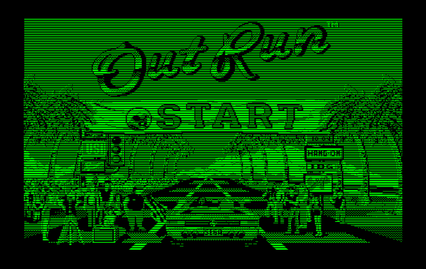 OutRun IBM PC/Compatibles Screenshot: Title screen.