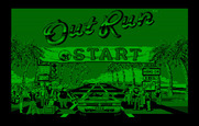 OutRun for IBM PC/Compatibles - Title screen.