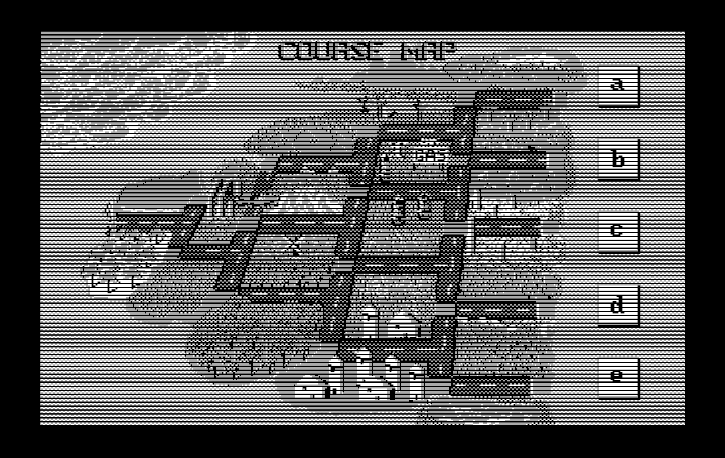 OutRun IBM PC/Compatibles Screenshot: Course map.