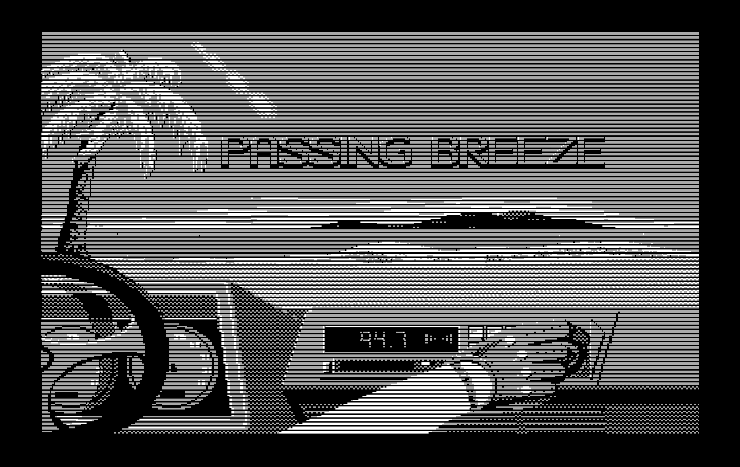 OutRun IBM PC/Compatibles Screenshot: Select a musical theme...