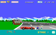 OutRun for IBM PC/Compatibles - Oops, I crashed...