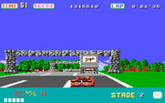 OutRun for IBM PC/Compatibles - Lookout, truck straight ahead!