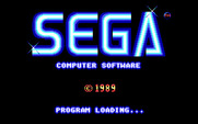 OutRun for IBM PC/Compatibles - SEGA logo / loading screen.
