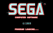 OutRun for IBM PC/Compatibles - SEGA logo / loading screen.