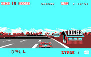 OutRun for IBM PC/Compatibles - Don't crash into diners!