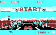 OutRun for IBM PC/Compatibles - Game start.
