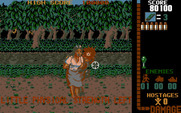 Operation Wolf for IBM PC/Compatibles - The level boss has a hostage.