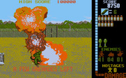 Operation Wolf for IBM PC/Compatibles - Using grenades to blow things up.