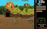 Operation Wolf for IBM PC/Compatibles - One helicopter destroyed...