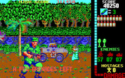 Operation Wolf for IBM PC/Compatibles - Uh oh, only a few grenades left!