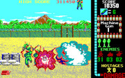 Operation Wolf for IBM PC/Compatibles - Gameplay; blowing things up.