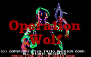 Operation Wolf for IBM PC/Compatibles - Title screen.