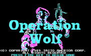 Operation Wolf for IBM PC/Compatibles - Title screen.