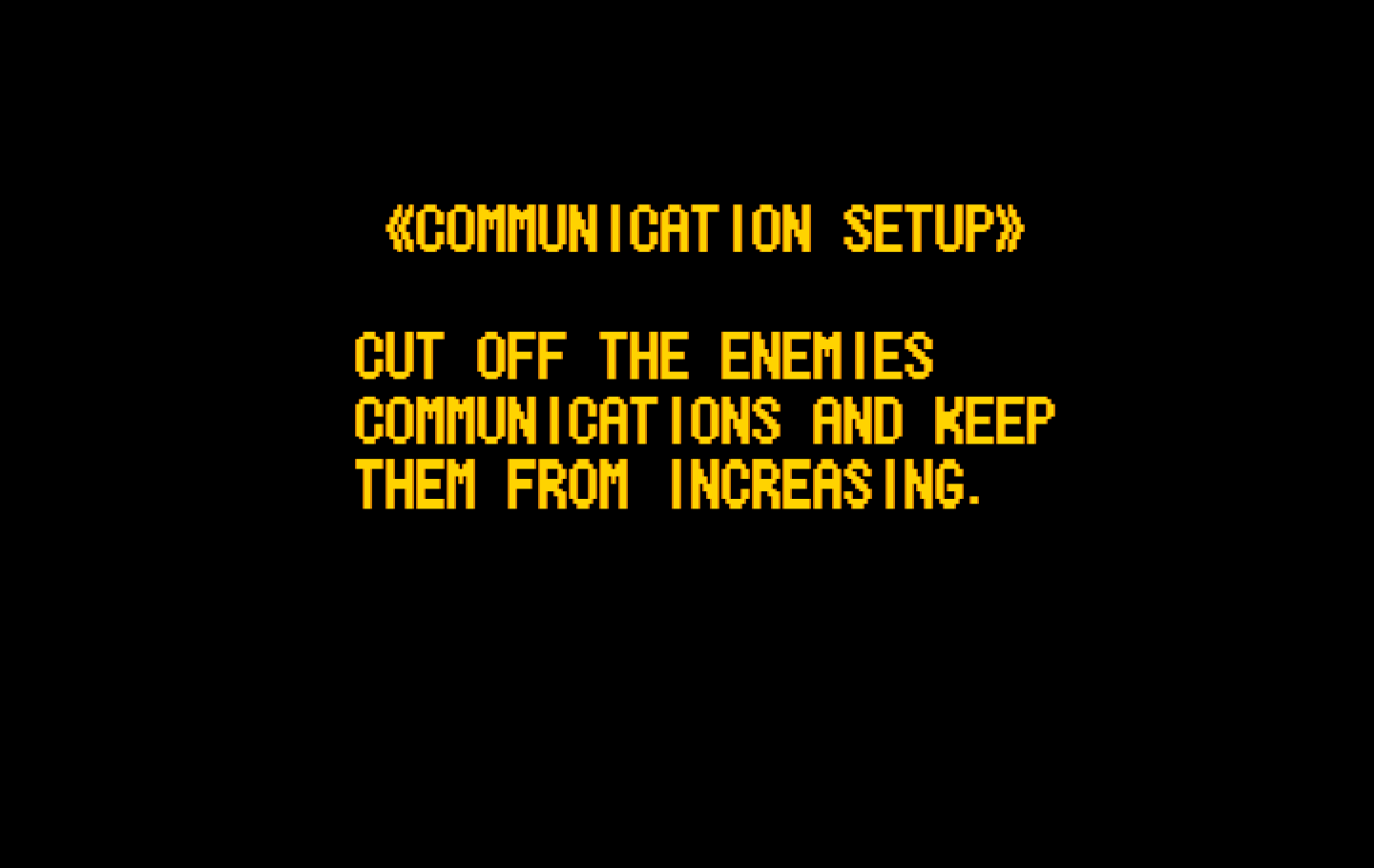 Operation Wolf IBM PC/Compatibles Screenshot: Objective for the first level.