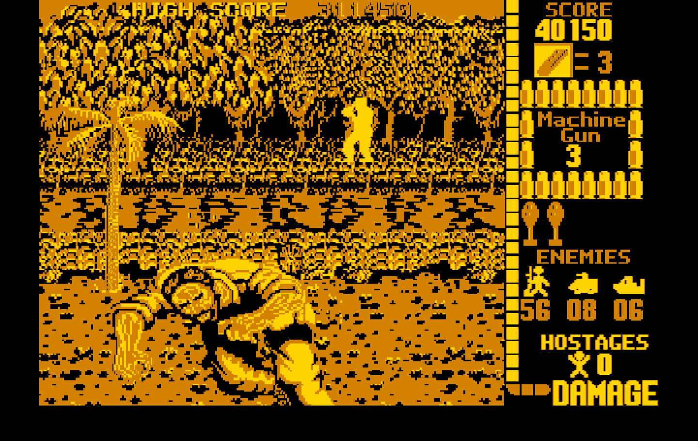 Operation Wolf IBM PC/Compatibles Screenshot: The second level.
