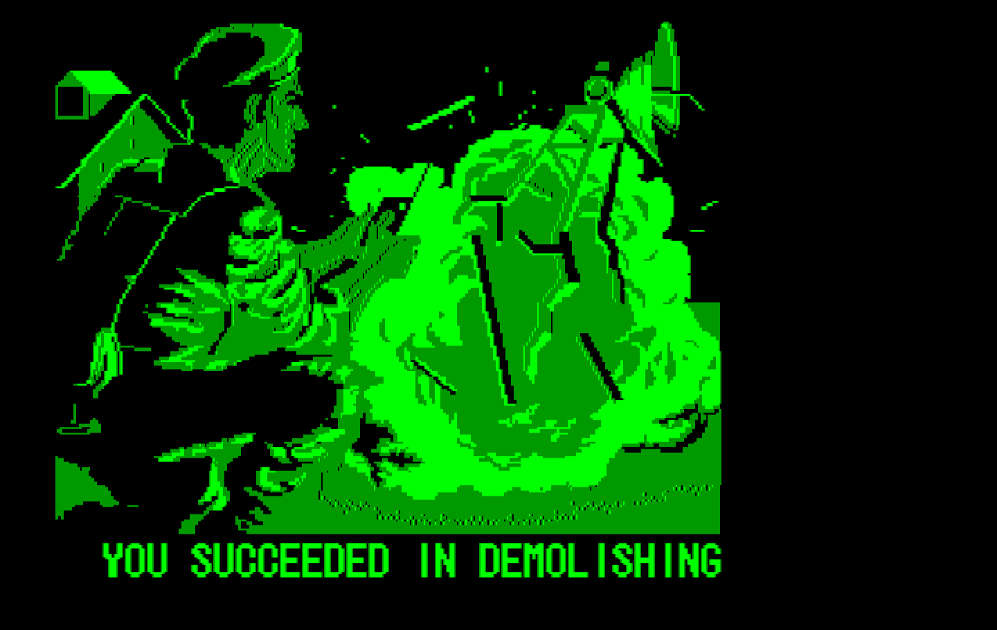 Operation Wolf IBM PC/Compatibles Screenshot: First level complete!